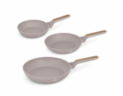 Sada pánví s titanovým povrchem 3 ks Taupe Nordic Collection BH-8341