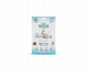 OLLO Air-Dried Light Rabbit strips - pamlsek pro psa - 80g
