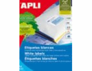 Apli Univerzální etikety 38x21,2 mm, obdélníkové, bílé, 100 listů.