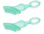 Brushbaby Žvýkací kousátko na zubní kartáček Brush-Baby pro děti 10-36 měsíců 2 ks.