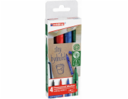 Edding Permanentní popisovač e-2000c , 1,5-3 mm, 4 ks, různé barvy