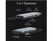TP-Link UH7021C USB-C hub 7v1 (3x USB3.2Gen1,1xUSB-C3.2Gen1, 1xHDMI, 1xSD, 1xmicroSD, PD 100W)