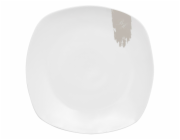 Jídelní sada talířů 18 ks Sahara Collection bílá-krémová BH-10201
