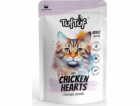 TUF TUF with chicken hearts - mokré krmivo pro kočky - 100g