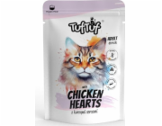 TUF TUF with chicken hearts - mokré krmivo pro kočky - 100g