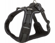 MFH Postroj pro psy Premium FlexMesh, černý, S?M: 48-69 cm/20 mm, vhodný pro mopsy a buldoky