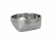 Pets Collection Podlouhlá miska pro psy, nerezová ocel, dvoustěnná, 21 cm