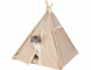 Trixie Boho Tipi, uzavřený pelíšek, pro psa/kočku, béžový, 55 x 65 x 55 cm (TX-38211)