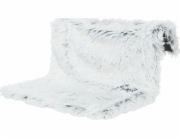 Trixie kočičí pelíšek Radiator, černý/bílý, plyšový s dlouhou srstí, 45 × 26 × 31 cm