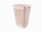 Koš na prádlo Curver Pure 55 l růžový s víkem