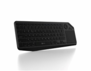 C-TECH Klávesnice WLTK-02, Bezdrátová, Touchpad, černá
