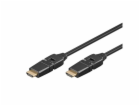 Goobay High-Speed-HDMI 360° Kabel (schwarz/gold, mit Ethe...