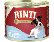 RINTI Gold Poultry hearts - vlhké krmivo pro psy - 185g
