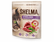SHELMA Sterilised Rich in beef - suché krmivo pro kočky - 750g