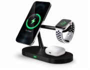 CONNECT IT MultiCharge 5 v 1 MagSafe Wireless Fast Charge bezdrátová nabíječka, ČERNÁ