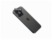 Ochranná skla čoček fotoaparátů FIXED Armor Camera Glass pro Apple iPhone 17, černá
