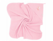 Bocioland 2278 VANILKOVÝ POVLAK 100X100 RŮŽOVÝ ZAJÍČEK BL227