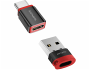 4smarts Adaptér USB-A - USB-C, černý (541615)