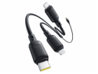 Baseus Rapid Series 3-in-1 USB-A 100W 1.5m, Black