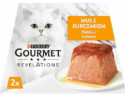 PURINA Gourmet Revelations Mousse with chicken in sauce Box - mokré krmivo pro kočky - 2x57g