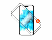 Tvrzené sklo FIXED Full-Cover s aplikátorem pro Apple iPhone 17, 2ks, černé