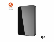 Powerbanka FIXED MagZen 5 Crystal s bezdrátovým nabíjením se standardem Qi2 a podporou MagSafe, 5 000 mAh, černá