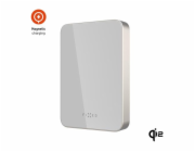 Powerbanka FIXED MagZen 10 Crystal s bezdrátovým nabíjením se standardem Qi2 a podporou MagSafe, 10 000 mAh, titanová