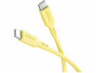 Goobay USB 2.0 Silikonkabel gelb, USB-C Stecker > USB-C S...