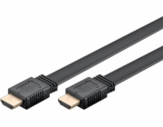Goobay High Speed HDMI 2.1 Flachkabel mit Ethernet 8K / 60 Hz (schwarz, 2 Meter, 48 Gbit/s)