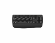 GENIUS KB-7123/ bezdrátová 2,4GHz/ ergo předložka/ Copilot/ mini receiver/ USB/ černá/ CZ+SK layout