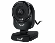 GENIUS FaceCam 1000X Q Black/ 720p HD/ 360° rotace/ 90° náklon/ USB 2.0/ UVC/ mikrofon/ černá