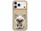 Nimmy Kryt Big Eyed Pet 2.0 s kočkou pro iPhone 17 béžový