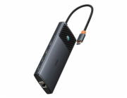 Baseus Metal Gleam II Series 10v1 USB-C HUB Dokovací Stanice Cosmic Black