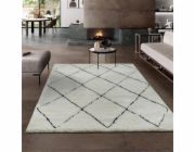 Koberec Domoletti Ideal 80260 390 bílý/černý 170 x 120 cm