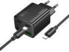 Hoco 2 x USB C + 2 x USB A QC3.0 PD 3A 20W nabíječka do s...