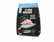 PAN MIĘSKO Chicken with trout S - suché krmivo pro kočky - 400g