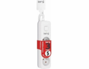 Kerg Prodlužovací kabel KERG s vypínačem - 3 zásuvky - bílo-šedý - 5 m - 16 A - H05VV-F - 3x1,5 mm2