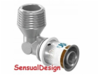 Uponor Uponor S-Press PLUS koleno s vnějším závitem 25-R1MT