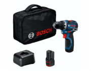 Bosch Powertools Akku-Bohrschrauber GSR 12V-32 Professional, 12Volt (blau/schwarz, 2x Li-Ionen Akku 2,0Ah, Werkzeugtasche)