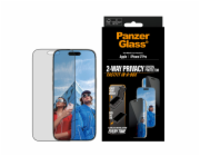 PanzerGlass Privacy - Ochrana obrazovky pro mobilní telefon - ultraširoká velikost s FASTFIT IN-A-BOX - sklo - s bezpecnostním filtrem - pro Apple iPhone 17 Pro
