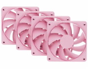 HYTE ventilátor 120mm PWM / barva Strawberry Milk / 1500rpm / 72CFM / ABS / 4-pin / sada 4x ventilátor
