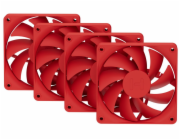 HYTE ventilátor 120mm PWM / barva Wild Cherry / 1500rpm / 72CFM / ABS / 4-pin / sada 4x ventilátor