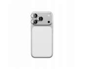 Amazingthing Ochranné sklo pro iPhone 17 Pro / Pro Max se stříbrným hliníkovým rámem