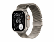 Apple Watch Ultra 3 GPS + Cellular 49mm Prírodný titán s prírodným titánovým milánským ťahom - M