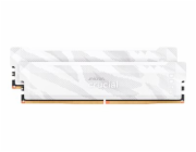 Crucial Pro OC - DDR5 - sada - 32 GB: 2 x 16 GB - DIMM 288-pin - 6400 MT/s / PC5-51200 - CL32 - 1.35 V - bez vyrovnávací pameti - snežná liška bílá
