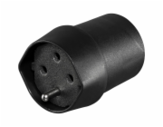 NN Fixadapter Schweiz Typ 23  schwarz 163/802 sw
