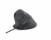 Hama vertikální ergonomická kabelová myš ECM-500L, pro leváky, černá