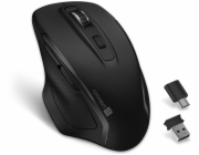 CONNECT IT Dual SmartSwitch bezdrátová myš, USB-A + C, ČERNÁ (+1x AA baterie zdarma)