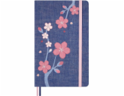 Moleskine Zápisník Sakura 2025, L, 13x21cm, linkovaný, limitovaná edice