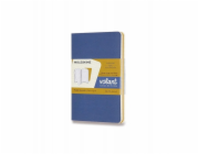 Moleskine Sada 2 zápisníků Volant, P, 9x14 cm, linkované, 80 stran, modrá/jantarově žlutá